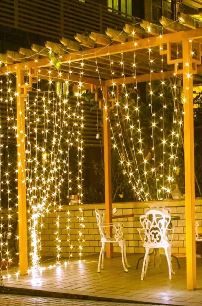 Carnivalland 3x3 Metre Sarı Usbli Kumandalı Peri LED Dekoratif Aydınlatma Yılbaşı Çam Ağacı Ev Süsleme Doğum Günü