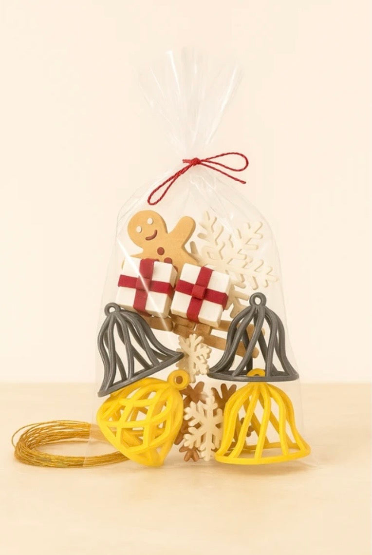 Yılbaşı Ağaç Süsü Dekorasyon Seti – Mini Yılbaşı Süsleri ve Hediye Temalı