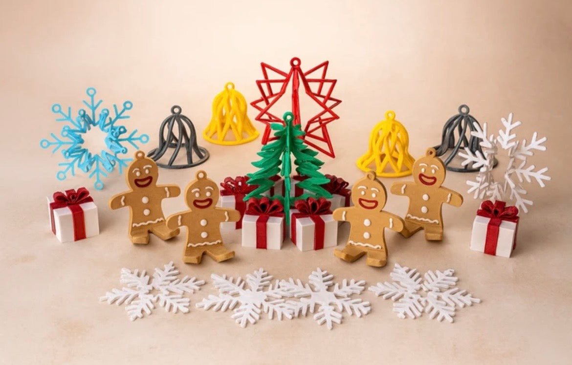 Yılbaşı Ağaç Süsü Dekorasyon Seti – Mini Yılbaşı Süsleri ve Hediye Temalı