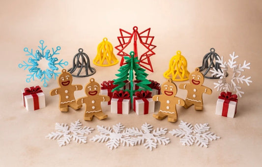 Yılbaşı Ağaç Süsü Dekorasyon Seti – Mini Yılbaşı Süsleri ve Hediye Temalı