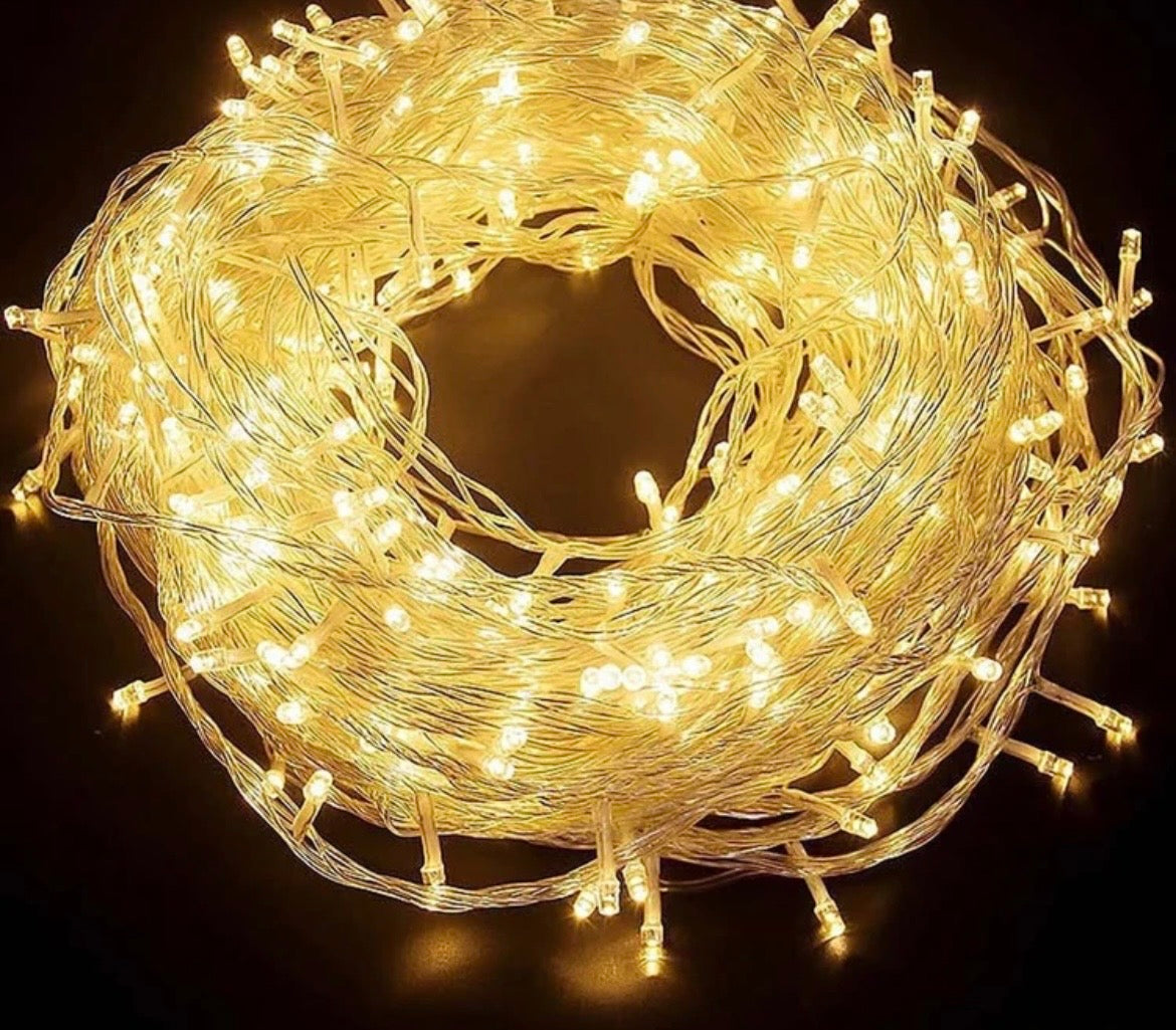 100 Ledli Fişli Led, Dekor Lambası 10M Günışığı Yılbaşı Ağacı Işığı Süsleme Youtuber