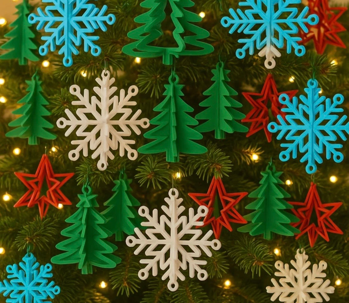 Yılbaşı Ağaç Süsü Dekorasyon Seti – Mini Yılbaşı Süsleri ve Hediye Temalı