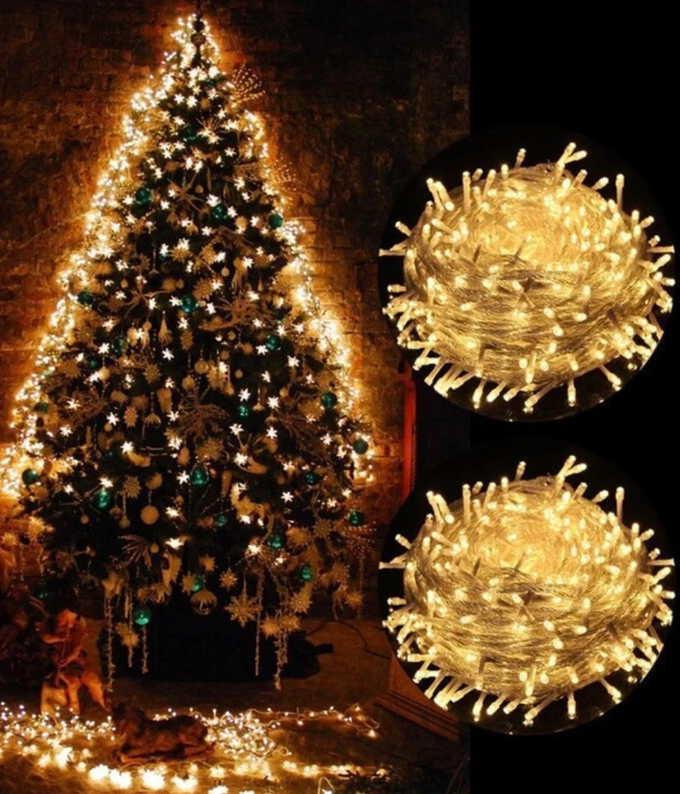 100 Ledli Fişli Led, Dekor Lambası 10M Günışığı Yılbaşı Ağacı Işığı Süsleme Youtuber
